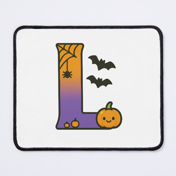 Item preview, Halloween Letter L – Cute Kawaii Cartoon with Spooky Details designed and sold by PrintCreations9.