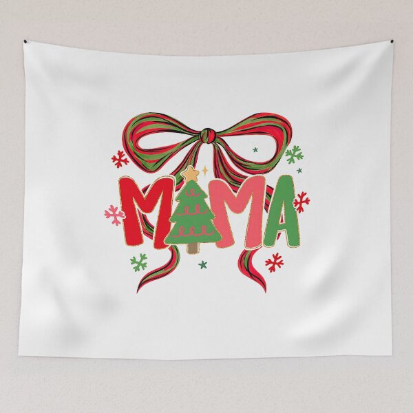Item preview, Coquette Christmas Mama Brushstroke  designed and sold by BornBorn.