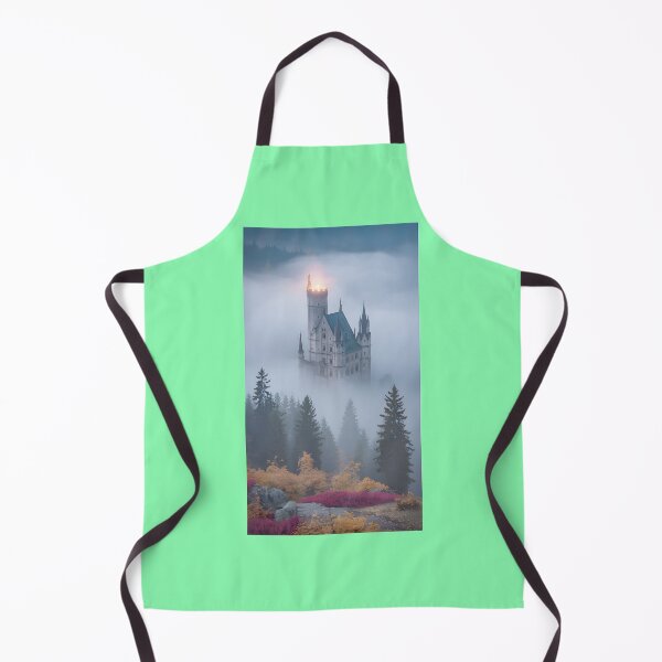 Item preview, Misty Castle with Fiery Tower designed and sold by Yesenia Fuller.