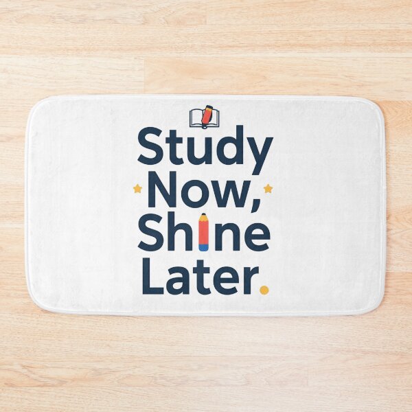 Item preview, Study Now, Shine Later – Motivational Back to School Design designed and sold by Pixel--Threads.