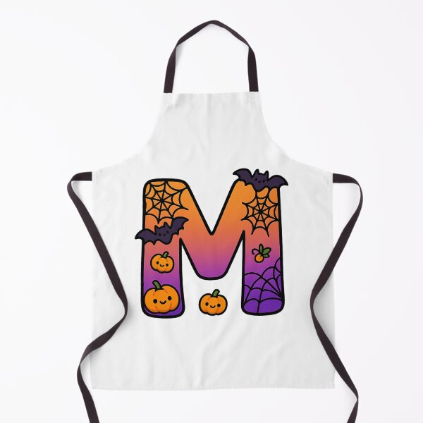 Item preview, Halloween Letter M – Cute Kawaii Cartoon with Spooky Details designed and sold by PrintCreations9.