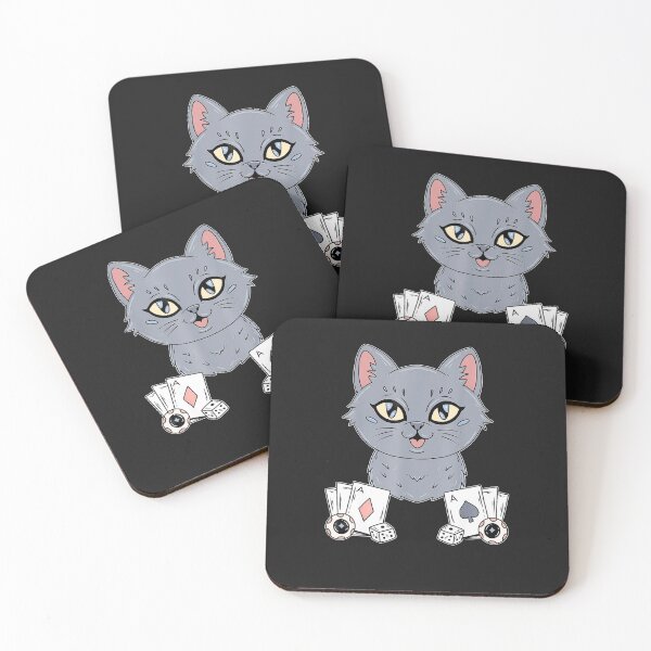 Item preview, Casino-Gambling-Russian-Blue-Cat-Gambler-Poker designed and sold by houfwopa.