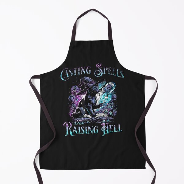 Item preview, Casting-Spells-And-Raising-Hell-Black-Cat-Witch-Halloween designed and sold by houfwopa.