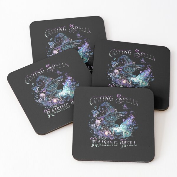 Item preview, Casting-Spells-And-Raising-Hell-Black-Cat-Witch-Spooky designed and sold by houfwopa.