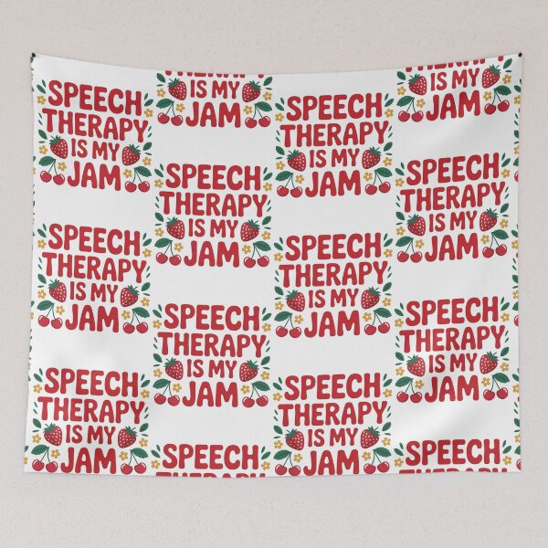 Item preview, Speech Therapy is My Jam SLP Speech Language Pathology designed and sold by BLZART.
