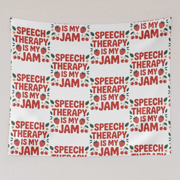 Item preview, Speech Therapy is My Jam SLP Speech Language Pathology designed and sold by BLZART.
