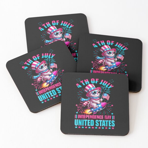 Item preview, Cat-4Th-Of-July-American-Celebrating-Independence-Day designed and sold by houfwopa.