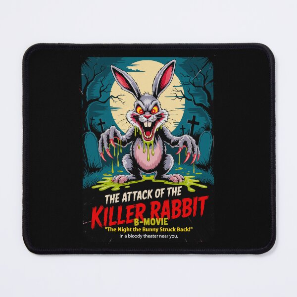 Item preview, Attack of the Killer Rabbit Horror – 1950s B-Movie Poster Parody designed and sold by paulo silveira.