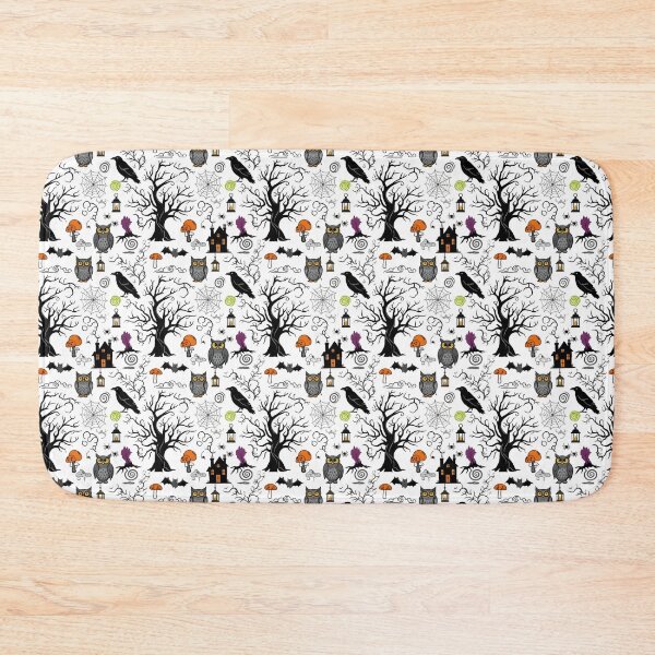 Item preview, Haunted Forest Owl Halloween Pattern designed and sold by The Classics Freak.