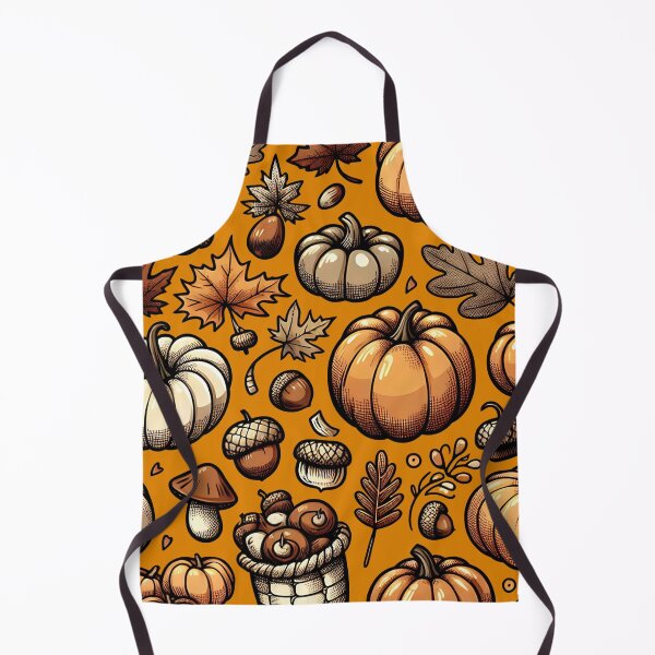 Item preview, Autumn Pumpkin Leaf Pattern designed and sold by Belarte.shop.