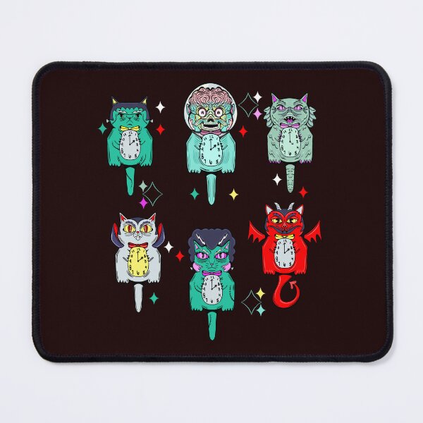 Item preview, Spooky Cute Halloween Cat Clocks designed and sold by crestfallenmermaid.