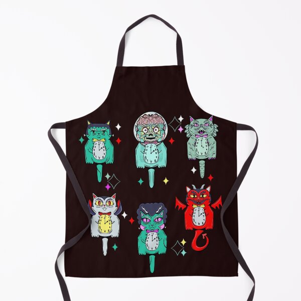 Item preview, Spooky Cute Halloween Cat Clocks designed and sold by crestfallenmermaid.