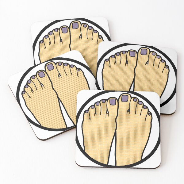 Item preview, Gray Toes Badge designed and sold by SolefulStickers.