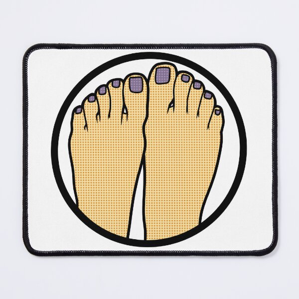 Item preview, Gray Toes Badge designed and sold by SolefulStickers.