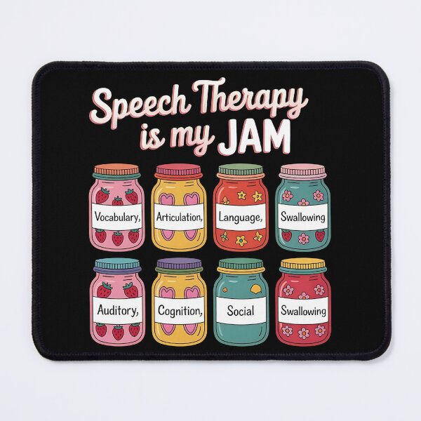Item preview, Speech Therapy is My Jam SLP Speech Language Pathology designed and sold by BLZART.
