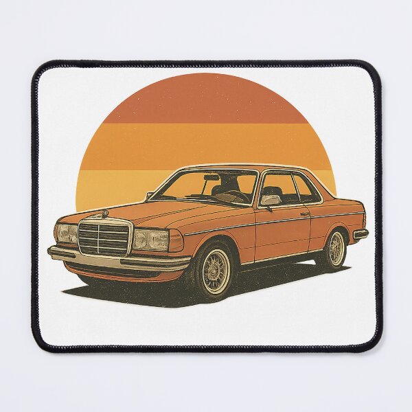 Item preview, C123 W123 Coupe – Retro Vintage Automotive Illustration designed and sold by fjurcev.