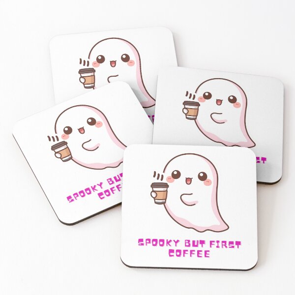 Item preview, Spooky but First Coffee – Cute Kawaii Ghost Halloween Design designed and sold by Activity01.