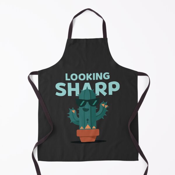 Item preview, Looking Sharp – Funny Cactus Pun Design (Black) designed and sold by Lucy Cooper.