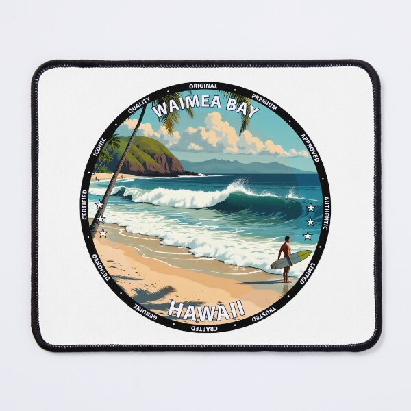 Item preview, Waimea Bay – Hawaii USA - Big wave surfing summer landscape designed and sold by inkNext.