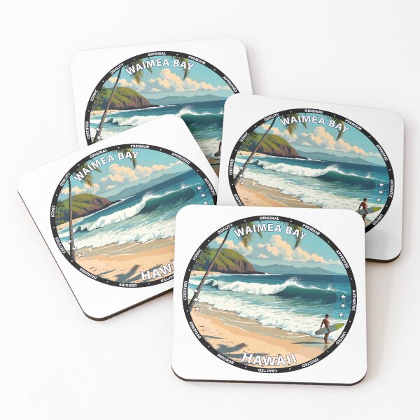 Item preview, Waimea Bay – Hawaii USA - Big wave surfing summer landscape designed and sold by inkNext.