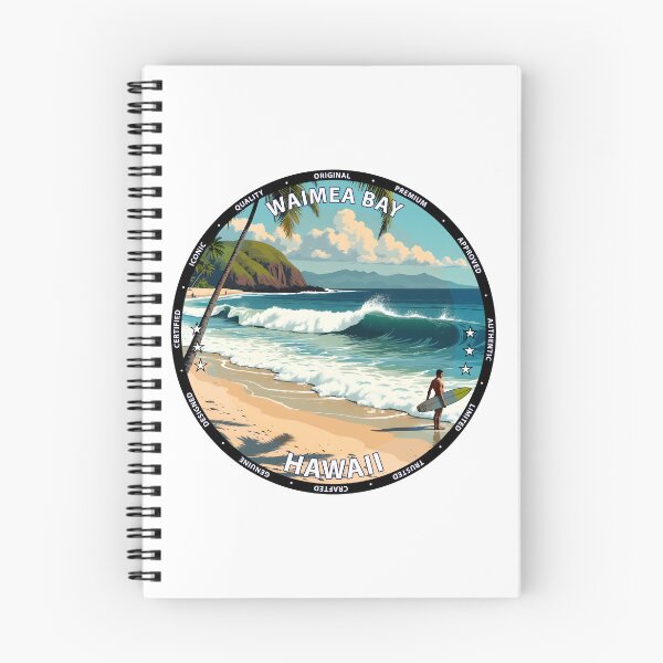Item preview, Waimea Bay – Hawaii USA - Big wave surfing summer landscape designed and sold by inkNext.