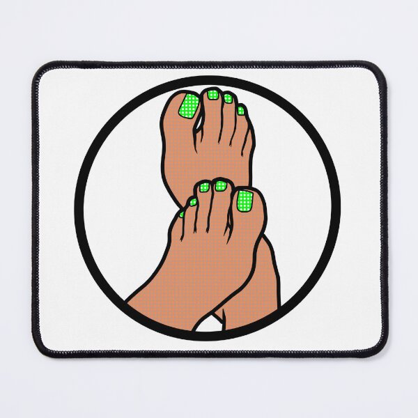 Item preview, Green Toes Badge designed and sold by SolefulStickers.