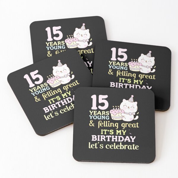 Item preview, Cat-15-Years-Young-Felling-Great-It'S-My-Birthday-Celebrate designed and sold by houfwopa.