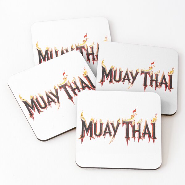 Item preview, Muay Thai Fire Text Logo designed and sold by MUAYTHAI FOREVER.