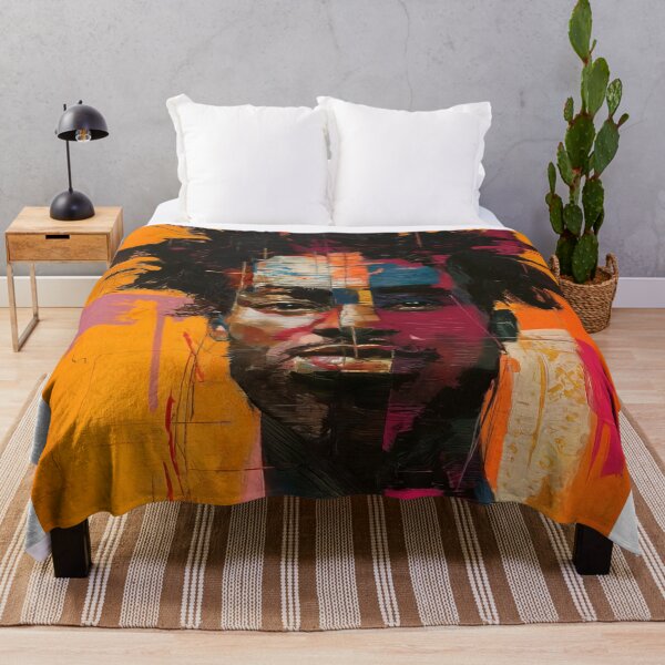 Item preview, Vibrant Musician Portrait Wall Art – Colorful Jazz Canvas Print designed and sold by jazzyfunky.