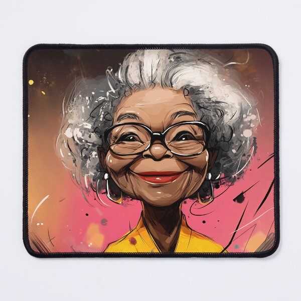 Item preview, Elderly womans bright smile designed and sold by anytka.