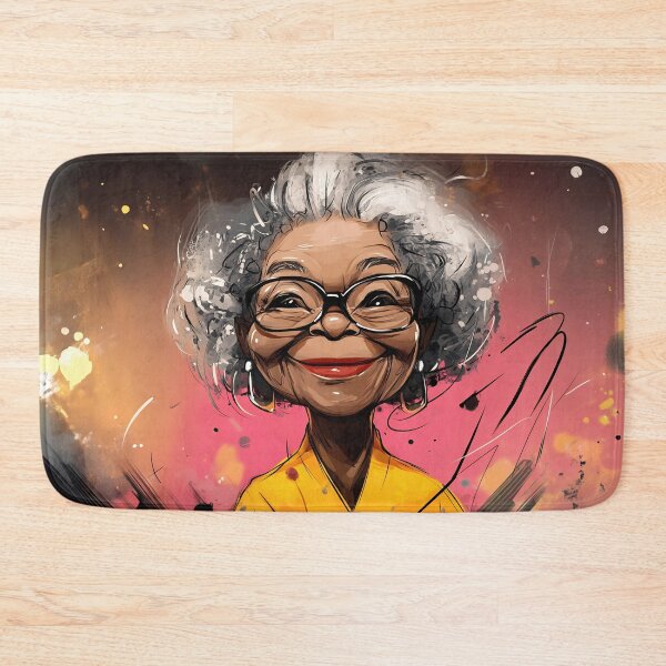 Item preview, Elderly womans bright smile designed and sold by anytka.