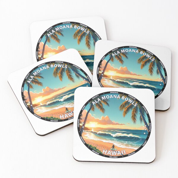 Item preview, Ala Moana Bowls – Hawaii USA - Reef break surfing tropical vibes designed and sold by inkNext.
