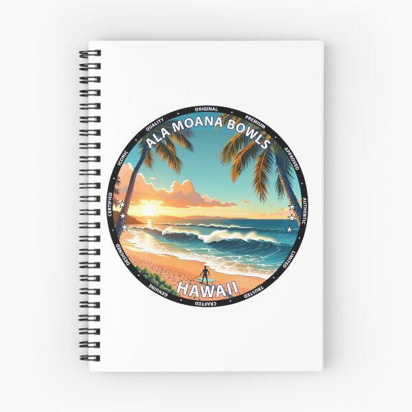 Item preview, Ala Moana Bowls – Hawaii USA - Reef break surfing tropical vibes designed and sold by inkNext.