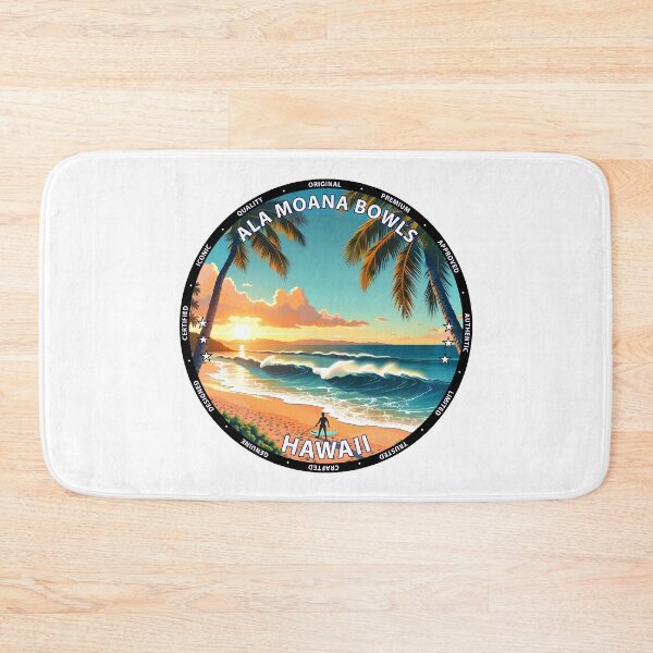 Item preview, Ala Moana Bowls – Hawaii USA - Reef break surfing tropical vibes designed and sold by inkNext.