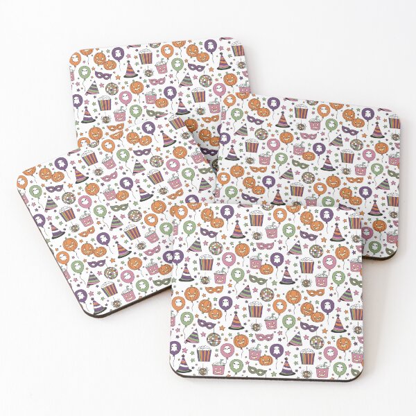 Item preview, Pumpkins & Ghost Balloons Halloween Pattern designed and sold by The Classics Freak.