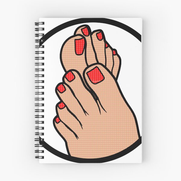 Item preview, Red Toes Badge designed and sold by SolefulStickers.