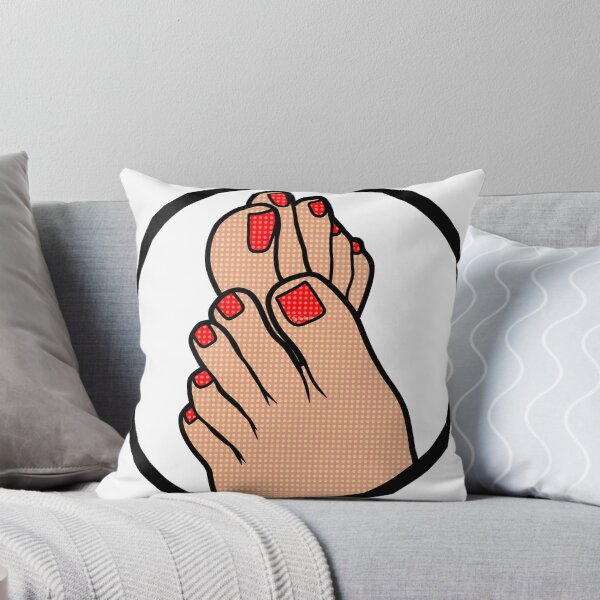 Item preview, Red Toes Badge designed and sold by SolefulStickers.