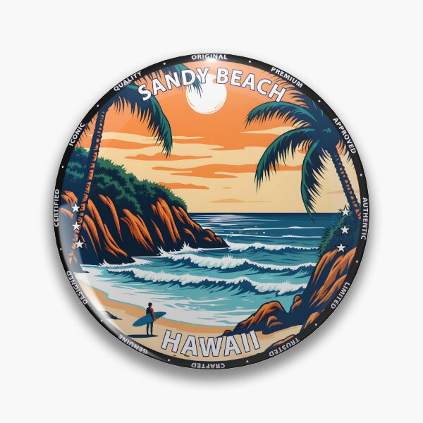 Item preview, Sandy Beach – Hawaii USA - Shore break surf summer vacation designed and sold by inkNext.