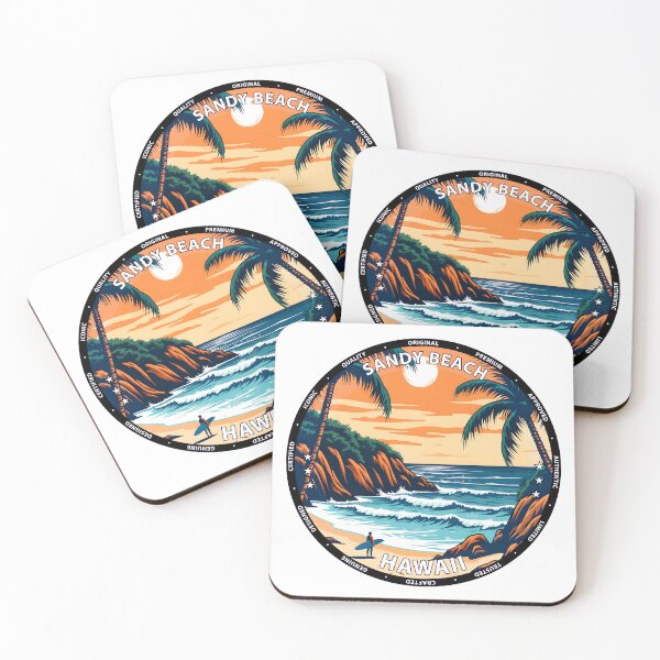Item preview, Sandy Beach – Hawaii USA - Shore break surf summer vacation designed and sold by inkNext.