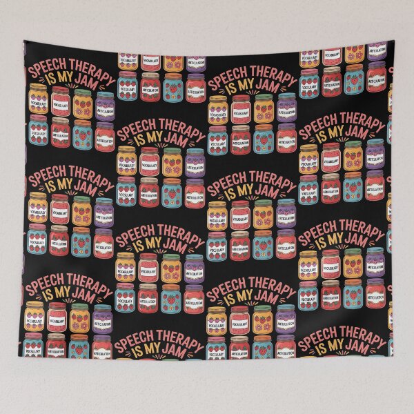 Item preview, Speech Therapy is My Jam SLP Speech Language Pathology designed and sold by BLZART.