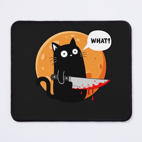 Item preview, Black Cat Halloween Night Cat With Knife What designed and sold by alenaz.