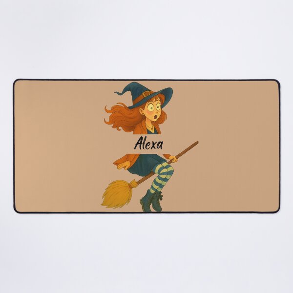 Item preview, Alexa Name Customized Halloween Cute Witch designed and sold by Our Bible Journey.