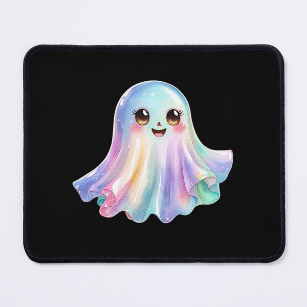 Item preview, Cute Iridescent Halloween Ghost Boo designed and sold by RSDigitalPrintDesign.
