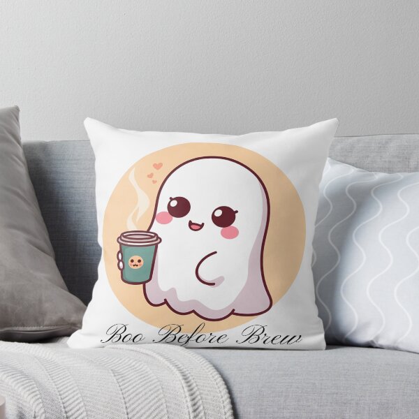 Item preview, Boo Before Brew – Cute Kawaii Ghost Coffee Halloween Design designed and sold by Activity01.