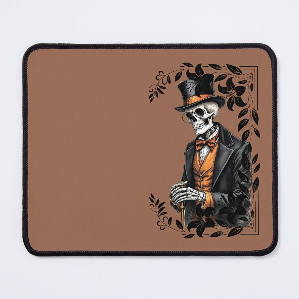 Item preview, An elegant skeleton among flowers. A picture of a skeleton in a hat. designed and sold by MagelliShop.