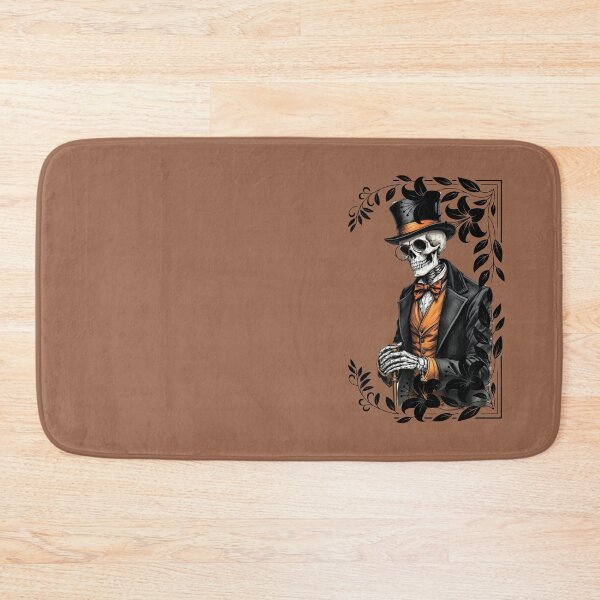 Item preview, An elegant skeleton among flowers. A picture of a skeleton in a hat. designed and sold by MagelliShop.