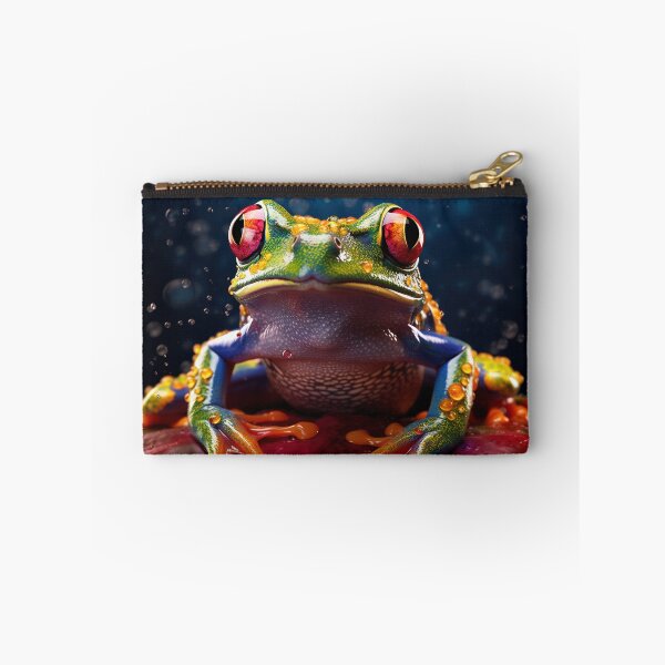 Item preview, Poison vivid color frog. Poisonous animal of tropical rainforest. Pet in terrarium designed and sold by anytka.