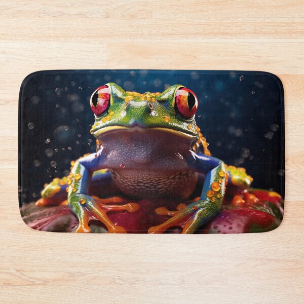 Item preview, Poison vivid color frog. Poisonous animal of tropical rainforest. Pet in terrarium designed and sold by anytka.