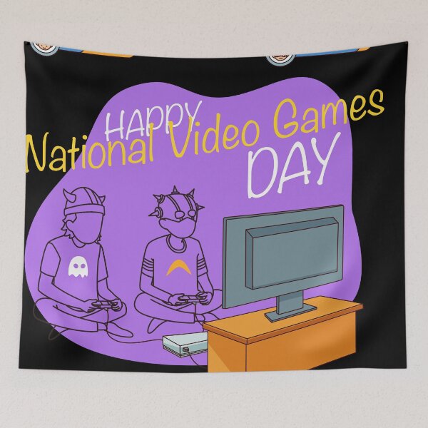 Item preview, Happy National Video Games Day – Fun Gamer Artwork designed and sold by FlamoArt.