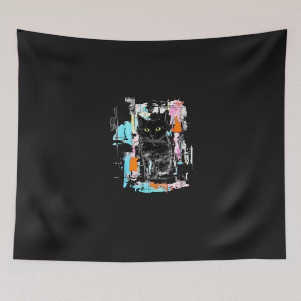 Item preview, Cat-Abstract-Art-Animal-Geometric-Painting-Graphic-Cat designed and sold by houfwopa.
